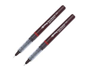 rOtring Tikky Graphic Rotulador de Punta Fina 0,20 mm, 2 Unidades - Tinta Negra