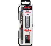 rOtring Tikky HB - Juego de lápices mecánicos (0,7 mm, incluye 12 correas y borrador)