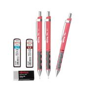 rOtring Tikky - Juego de lápices y bolígrafos | Recambios de 0,7 mm, 0,5 mm | Borrador Tikky Tea Rose | 28 unidades