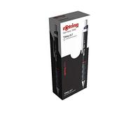 rOtring Tikky Lápices mecánicos con código de colores | 0,7 mm | Cuerpo negro | 12 unidades