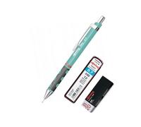 rOtring Tikky - Portaminas de 0,7 mm, color azul mar, recargable, agarre cómodo, incluye 12 minas HB y borrador blanco Tikky B20, elegante material escolar y de oficina