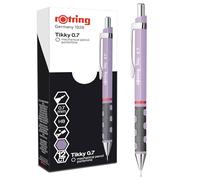 Rotring Tikky portaminas en tonos pastel | HB de 0,7 mm | Flor de orquídea | con agarres de goma cómodos | 12 unidades
