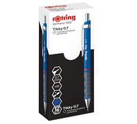 rOtring Tikky - Portaminas HB de 0,70 mm, cuerpo azul, caja de 12