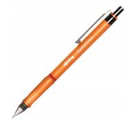 rOtring Visuclick portaminas | 0,7 mm | Mina 2B | Cuerpo naranja vivo | 12 unidades