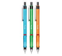 Rotring Visuclick portaminas | 0,7 mm | Mina 2B | Cuerpos rosa, naranja y azul vivos | 3 unidades