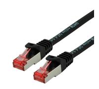 ROLINE 21152655 - Cat.6 Cable de conexión S/FTP (PiMF), LSOH, negro, 5 m..