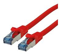 Rotronic ROLINE Cable de conexión Cat.6A S/FTP (PiMF), Nivel de componente, LSOH, Rojo, 7,5 m