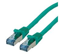 Rotronic ROLINE Cable de conexión Cat.6A S/FTP (PiMF), Nivel de componente, LSOH, Verde, 7,5 m
