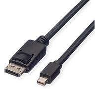 Rotronic roline cable displayport, dp st - mini dp st, negro, 1 m