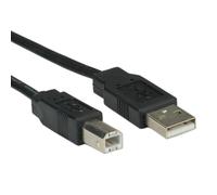 Rotronic roline cable plano usb 2.0 para portátiles, tipo a-b, 0,8m