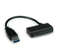 ROLINE 12021043 - Convertidor USB, Un macho a SATA 22 pin, 0,15 m..