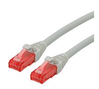 Rotronic roline patchcord cat.6 utp, nivel de componentes, lsoh, gris,