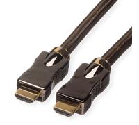 Rotronic Roline Ultra HD Cable with Ethernet (HDMI Male to Male) black black 1 m