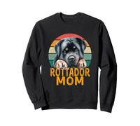Rottador Dog Mom Retro Vintage Mis Perros Son mi Cardio Sudadera