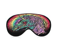 Rotten Unicorn Sleeping Mask con correa ajustable Soft Eye Cover Blackout Blindfold para viajes Relax Nap