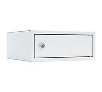 Rottner Compartimento de seguridad Home Case 1, Cerradura de cilindro con 2 llaves, Color gris claro, An. x Al. 250x100 mm