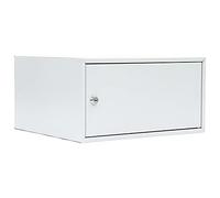 Rottner Compartimento de seguridad Home Case 4, Cerradura de cilindro, Color gris claro, An. x Al. 370x190 mm, Kit de fijación incluido, 1 estante