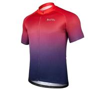 ROTTO Maillot Ciclismo Hombre Camiseta Ciclismo Verano Maillot Bici Hombre Manga Corta Colores sombreados con Bolsillo de Cremallera