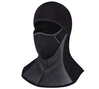 ROTTO Pasamontañas Moto Negro Impermeable Esquí Ciclismo Snowboard Máscara Facial de Deportes al Aire Libre Calentar a Prueba de Viento Tamaño Universal