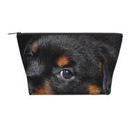 Rottweiler Cachorros Mascotas Perros Rottweiler Pequeños, Bolsa de artículos de tocador Bolsa de Maquillaje Bolsa de cosméticos Bolsa de artículos de tocador de Viaje portátil