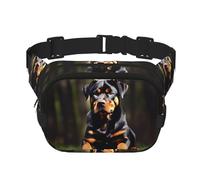 Rottweiler - Cangureras de papel tapiz para mujeres y hombres, riñoneras de moda para entrenamiento, correr, viajar, senderismo, Black, Talla única