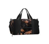 Rottweiler: cariñoso, Seguro de sí Mismo y Leal.,Bolso Deportivo Bandolera de Mano, Bolsa de Deporte, Bolsa de Viaje de Gran Capacidad para Mujeres y Hombres.