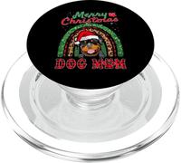 Rottweiler Christmas Santa Hat Dog Mom Boho Rainbow Xmas PopSockets PopGrip para MagSafe