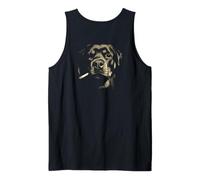 Rottweiler Cigarrillo Fumar Grunge Vintage Meme 90s Back Camiseta sin Mangas