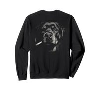 Rottweiler Cigarrillo Fumar Grunge Vintage Meme 90s Back Sudadera