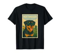 Rottweiler Cool Art Minimalista Impresión Pop Art Camiseta