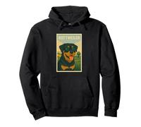 Rottweiler Cool Art Minimalista Impresión Pop Art Sudadera con Capucha