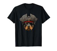 Rottweiler divertido pirata perro Rottie Camiseta