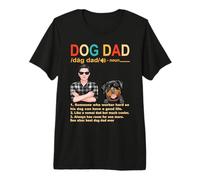 Rottweiler Dog Dad Definition For Daddy Funny Fathers Day Camiseta Premium
