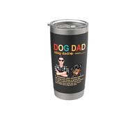 Rottweiler Dog Dad Definition For Daddy Funny Fathers Day Vaso térmico de acero inoxidable de doble pared