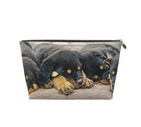 Rottweiler Dormir Perros Mascotas Cachorros Pequeños, Bolsa de artículos de tocador Bolsa de Maquillaje Bolsa de cosméticos Bolsa de artículos de tocador de Viaje portátil