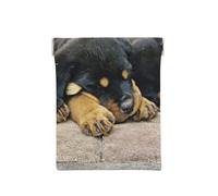 Rottweiler Dormir Perros Mascotas Cachorros Pequeños, Squeeze Top Wallet Bolsa de Almacenamiento para Mujer Monedero pequeño Bolsa de Cambio