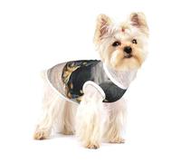 Rottweiler Durmiendo Perros Mascotas Cachorros Pequeños,Camiseta de algodón sin Mangas para Mascotas, Chaleco Transpirable, Suave y elástico para Cachorros,S
