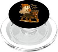 Rottweiler Halloween Ghost Walking Rottweiler Dog PopSockets PopGrip para MagSafe