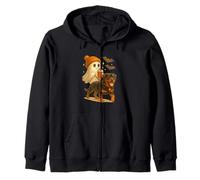 Rottweiler Halloween Ghost Walking Rottweiler Dog Sudadera con Capucha