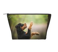 Rottweiler Mascotas Cachorro Perros Bokeh, Bolsa de artículos de tocador Bolsa de Maquillaje Bolsa de cosméticos Bolsa de artículos de tocador de Viaje portátil