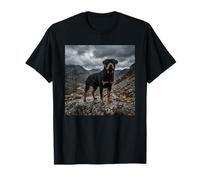 Rottweiler Montaña Paisaje Dramático Cielo Escena al Aire Libre Camiseta