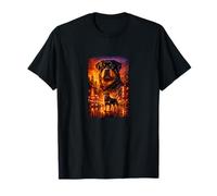 Rottweiler Paisaje Urbano Aventura Divertido Idea Amante Mascota Camiseta
