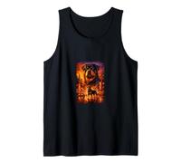 Rottweiler Paisaje Urbano Aventura Divertido Idea Amante Mascota Camiseta sin Mangas