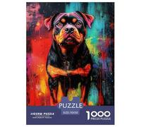 Rottweiler Puzzle 1000 Piezas, Entretenimiento Rompecabezas De Bricolaje, Desafío, Adultos Y Niños A Partir De 12 Años 70x50cm/1000pcs