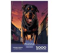 Rottweiler Puzzles Imposible,desafío para Adultos Entretenimiento Creativo 1000 Piezas Obra De Arte De Juego De para Adultos, Regalos A Partir De 14 Años 70x50cm/1000pcs