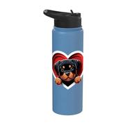 Rottweiler - Refugio de rescate para amantes de los perros Stainless Steel Insulated Water Bottle