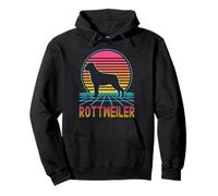 Rottweiler Retro Vintage 80s Style Funny Dog Lover Sudadera con Capucha