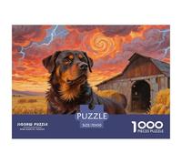 Rottweiler Rompecabezas Imposible,desafío for Adults Juego EduGatoivo 1000 Piezas Obra De Arte De Juego De para Adultos Y Niños 70x50cm/1000pcs