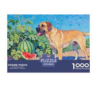 Rottweiler Rompecabezas Imposible,desafío para Adultos Entretenimiento Creativo 1000 Piezas Obra De Arte De Juego De para Adultos, Regalos A Partir De 14 Años 38x26cm/1000pcs