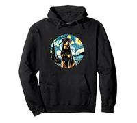 Rottweiler Rottie Dog Mom Dad, estilo Van Gogh Starry Night Sudadera con Capucha